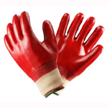 Rote PVC Handsicherheit Arbeitshandschuhe